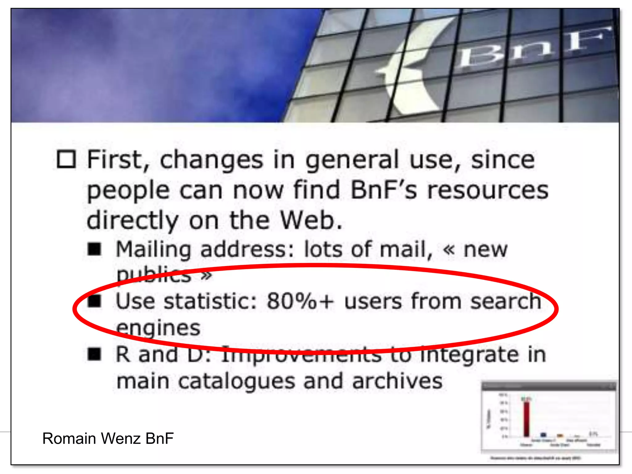 Romain Wenz BnF
The world’s libraries. Connected.

 