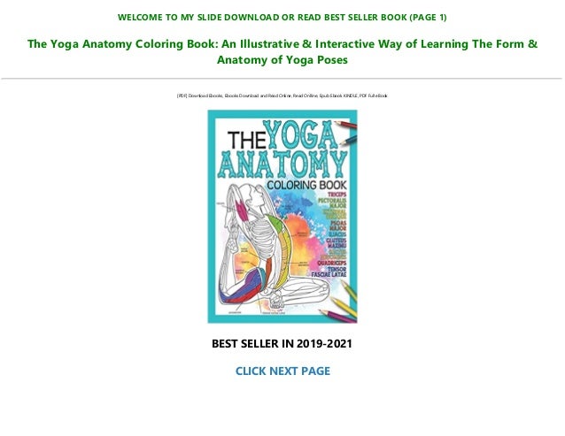Download Download In Pdf The Yoga Anatomy Coloring Book An Illustrative I