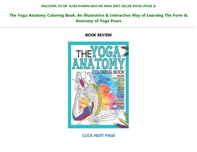 Download Download In Pdf The Yoga Anatomy Coloring Book An Illustrative I