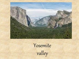 Yosemite 
valley 
 