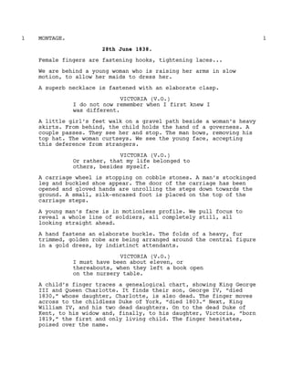 Victoria In Script The young victoria script | PDF