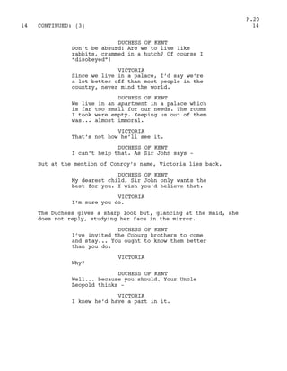 Victoria In Script The young victoria script | PDF