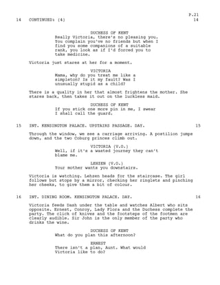 Victoria In Script The young victoria script | PDF
