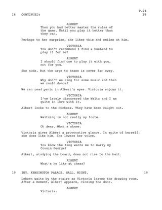 Victoria In Script The young victoria script | PDF