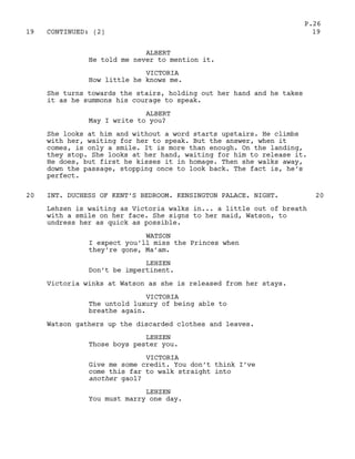Victoria In Script The young victoria script | PDF