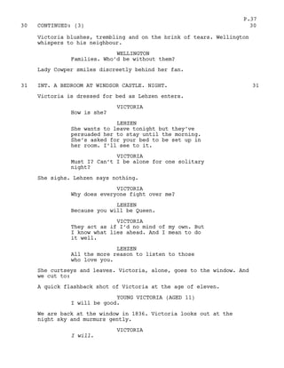 Victoria In Script The young victoria script | PDF