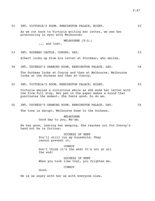 Victoria In Script The young victoria script | PDF