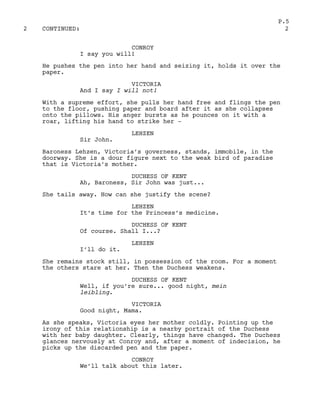 Victoria In Script The young victoria script | PDF