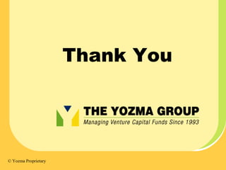 Thank You

© Yozma Proprietary

 