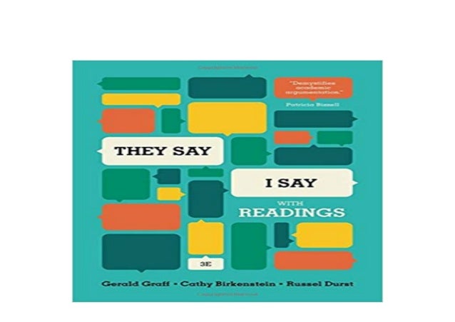 Epub Download Library They Say I Say The Moves That Matter In Aca