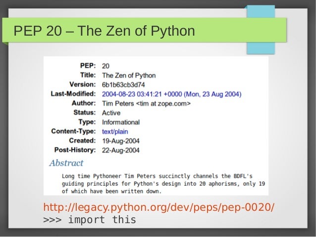 The Zen of Python