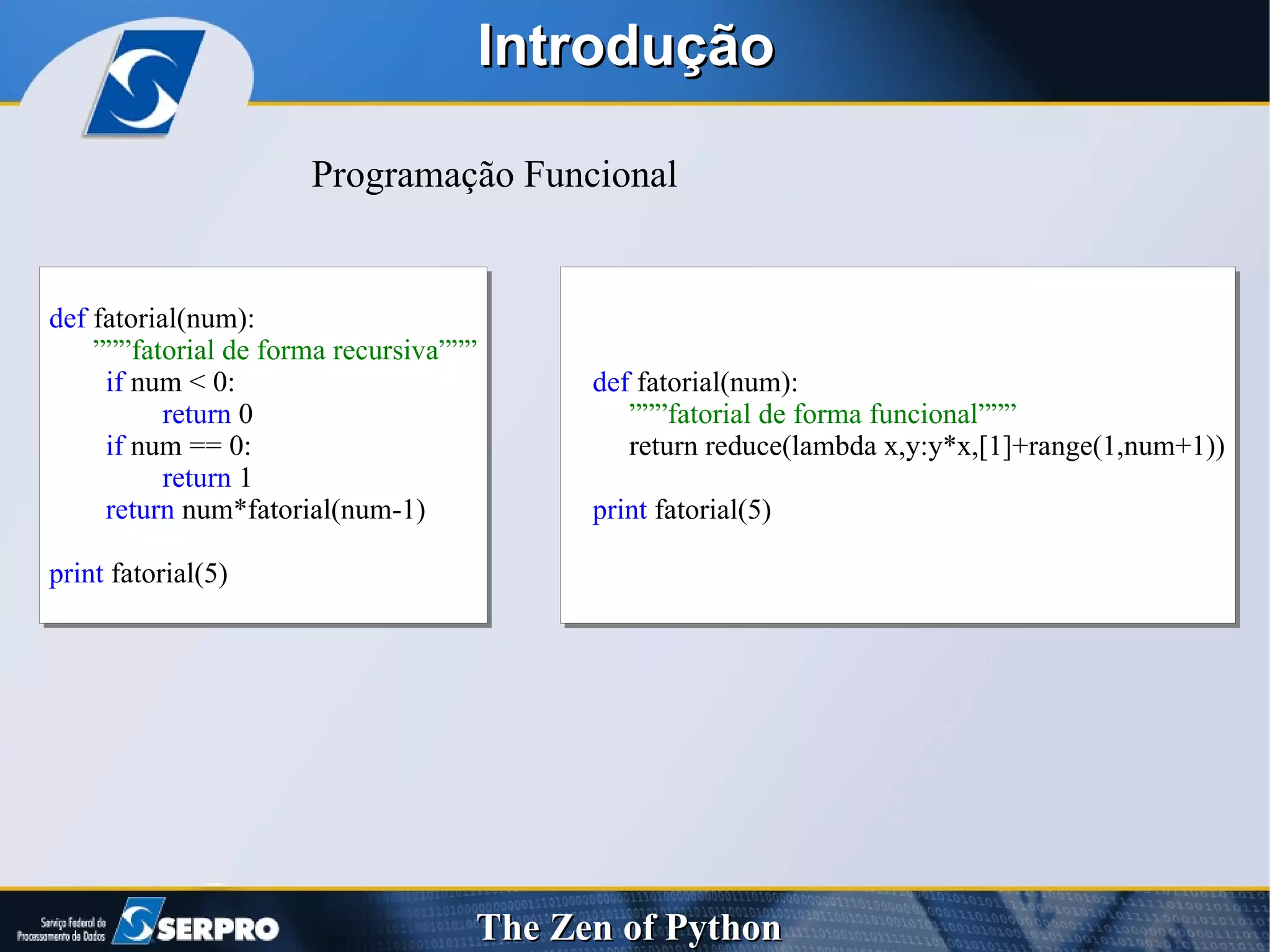 Programação Funcional Introdução 