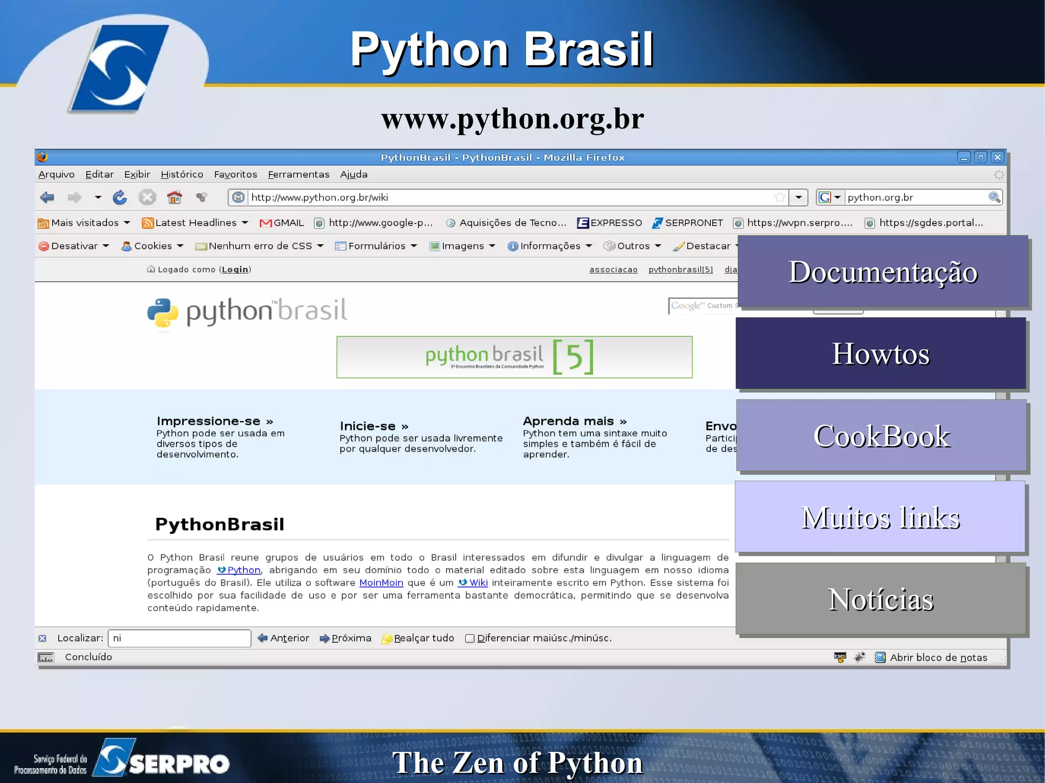 Python Brasil  www.python.org.br 