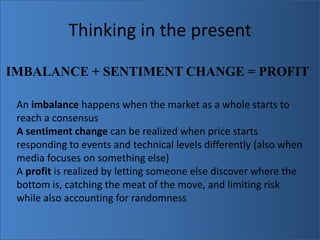 Thinking in the presentValue vs. MomentumValue buyers look into the future, and momentum buyers look at what just happened in the past: Unfortunately both are using the past to predict the future