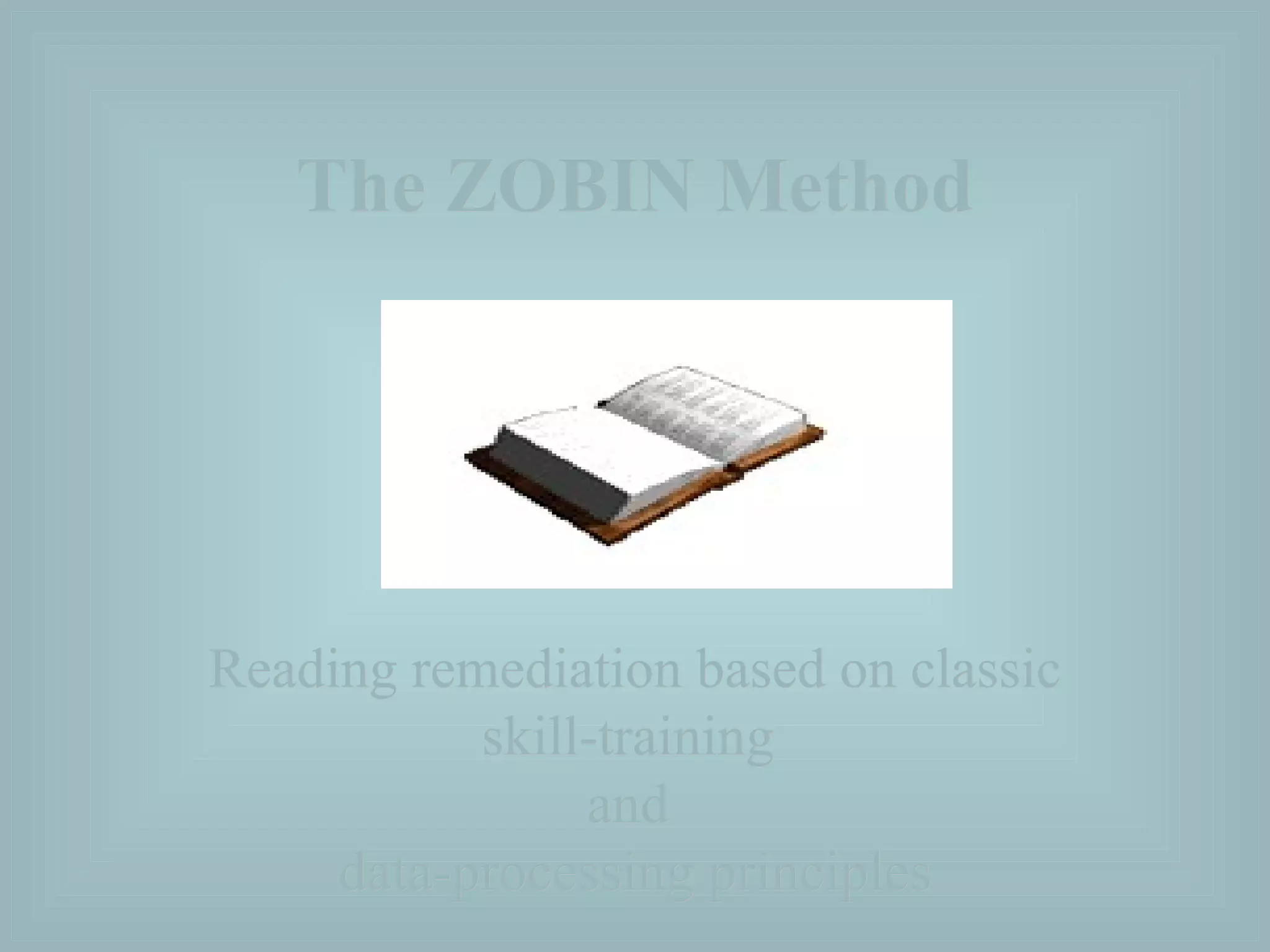 Zobin The Zobin Method | PPT