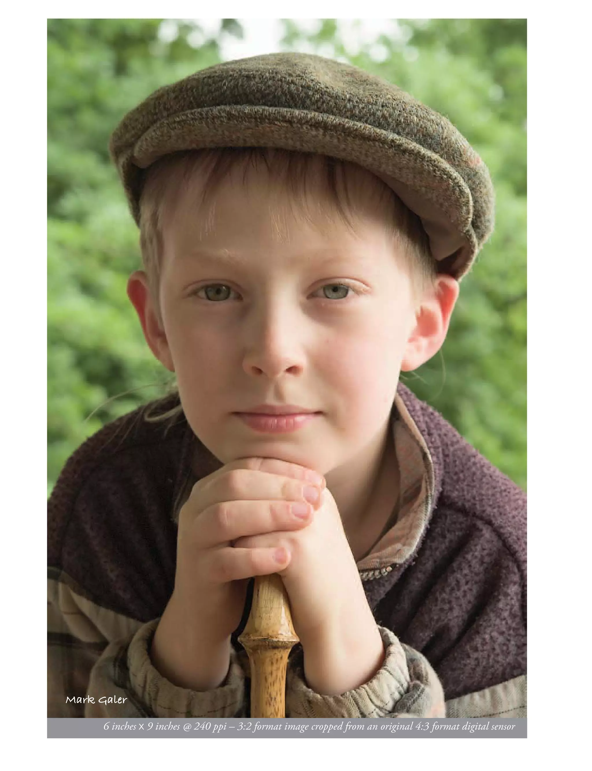 Mark Galer

      6 inches x 9 inches @ 240 ppi – 3:2 format image cropped from an original 4:3 format digital sensor
 