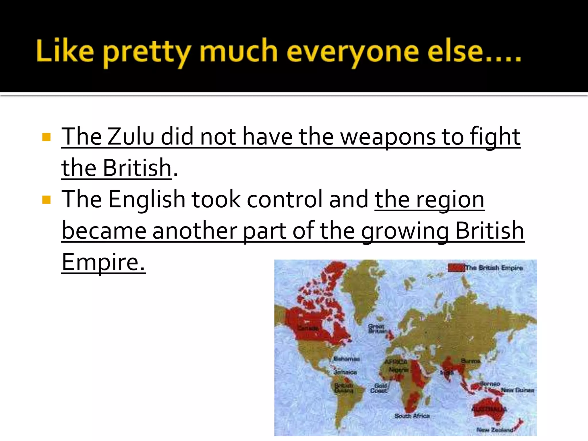 The zulu wars | PPTX