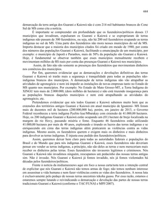 COLONIALISMO, TERRITÓRIO E TERRITORIALIDADE: a luta pela terra dos Guarani e Kaiowa em Mato Grosso do Sul