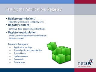 Thick Application Penetration Testing - A Crash Course | PDF