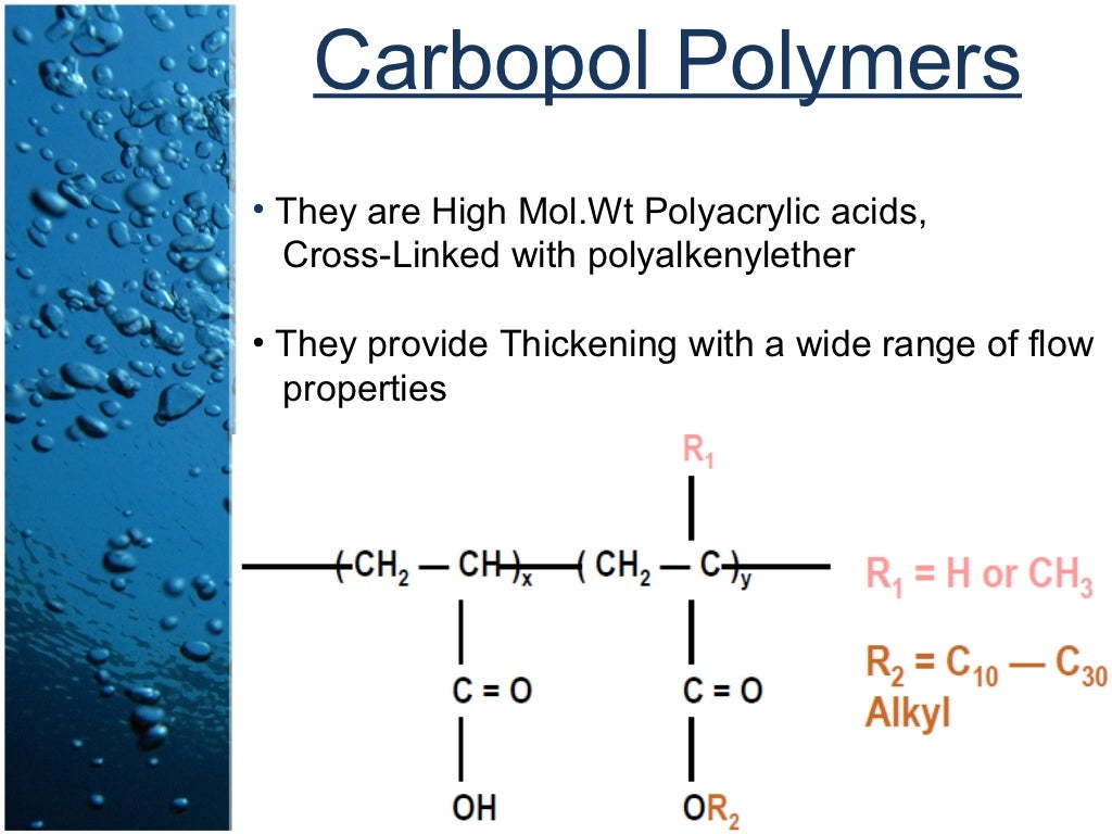 Thickening agents in cosmetics