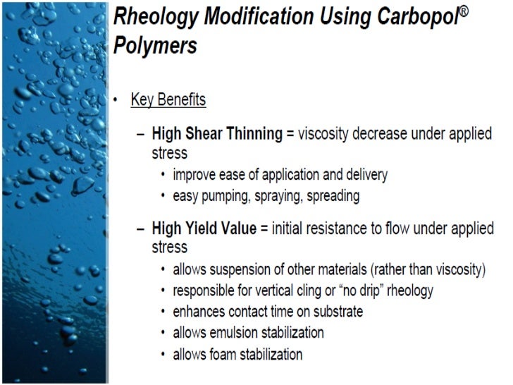 Thickening agents in cosmetics