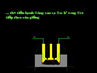 ... th× tiÕn hµnh ®ãng van vµ ®æ bª t«ng ®èt
tiÕp theo cña giÕng
 