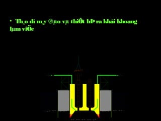 • Th¸o dì m¸y ®µo vµ thiÕt bÞra khái khoang
lµmviÖc
 