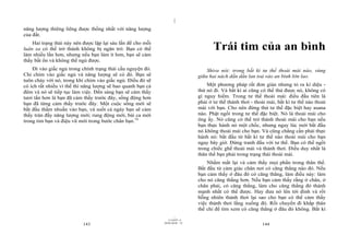 |
năng lượng thiêng liêng được thống nhất với năng lượng
của đất.
    Hai trạng thái này nên được lặp lại sáu lần để cho mỗi
luân xa có thể trở thành không bị ngăn trở. Bạn có thể                                Trái tim của an bình
làm nhiều lần hơn, nhưng nếu bạn làm ít hơn, bạn sẽ cảm
thấy bất ổn và không thể ngủ được.
    Đi vào giấc ngủ trong chính trạng thái cầu nguyện đó.                          Shiva nói: trong bất kì tư thế thoải mái nào, vùng
Chỉ chìm vào giấc ngủ và năng lượng sẽ có đó. Bạn sẽ                           giữa hai nách dần dần lan toả vào an bình lớn lao.
tuôn chảy với nó, trong khi chìm vào giấc ngủ. Điều đó sẽ
có ích rất nhiều vì thế thì năng lượng sẽ bao quanh bạn cả                         Một phương pháp rất đơn giản nhưng tỏ ra kì diệu -
đêm và nó sẽ tiếp tục làm việc. Đến sáng bạn sẽ cảm thấy                       thử nó đi. Và bất kì ai cũng có thể thử được nó, không có
tươi tắn hơn là bạn đã cảm thấy trước đây, sống động hơn                       gì nguy hiểm. Trong tư thế thoải mái: điều đầu tiên là
bạn đã từng cảm thấy trước đây. Một cuộc sống mới sẽ                           phải ở tư thế thảnh thơi - thoải mái, bất kì tư thế nào thoải
bắt đầu thấm nhuần vào bạn, và suốt cả ngày bạn sẽ cảm                         mái với bạn. Cho nên đừng thử tư thế đặc biệt hay asana
thấy tràn đầy năng lượng mới; rung động mới, bài ca mới                        nào. Phật ngồi trong tư thế đặc biệt. Nó là thoải mái cho
trong tim bạn và điệu vũ mới trong bước chân bạn.74                            ông ấy. Nó cũng có thể trở thành thoải mái cho bạn nếu
                                                                               bạn thực hành nó một chốc, nhưng ngay lúc mới bắt đầu
                                                                               nó không thoải mái cho bạn. Và cũng chẳng cần phải thực
                                                                               hành nó: bắt đầu từ bất kì tư thế nào thoải mái cho bạn
                                                                               ngay bây giờ. Đừng tranh đấu với tư thế. Bạn có thể ngồi
                                                                               trong chiếc ghế thoải mái và thảnh thơi. Điều duy nhất là
                                                                               thân thể bạn phải trong trạng thái thoải mái.
                                                                                   Nhắm mắt lại và cảm thấy mọi phần trong thân thể.
                                                                               Bắt đầu từ cảm giác chân nơi có căng thẳng nào đó. Nếu
                                                                               bạn cảm thấy ở đâu đó có căng thẳng, làm điều này: làm
                                                                               cho nó căng thẳng hơn. Nếu bạn cảm thấy rằng ở chân, ở
                                                                               chân phải, có căng thẳng, làm cho căng thẳng đó thành
                                                                               mạnh nhất có thể được. Hay đưa nó lên tới đỉnh và rồi
                                                                               bỗng nhiên thảnh thơi lại sao cho bạn có thể cảm thấy
                                                                               việc thảnh thơi lắng xuống đó. Rồi chuyển đi khắp thân
                                                                               thể chỉ để tìm xem có căng thẳng ở đâu đó không. Bất kì
                                                                     |
                                                                11/10/97 -4
                                                             28/03/2010 - 72
                           143                                                                               144
 