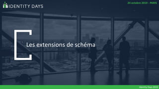 Les extensions de schéma
Identity Days 2019
24 octobre 2019 - PARIS
 