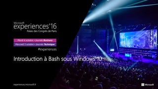 Introduction à Bash sous Windows 10
 