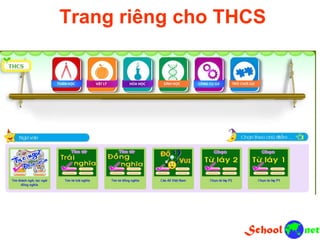 Trang riêng cho THCS
 
