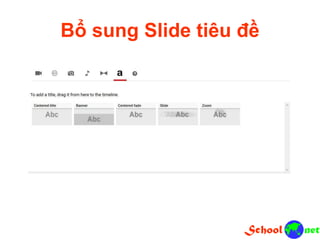 Bổ sung Slide tiêu đề
 