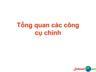 Tổng quan các công
cụ chính
 