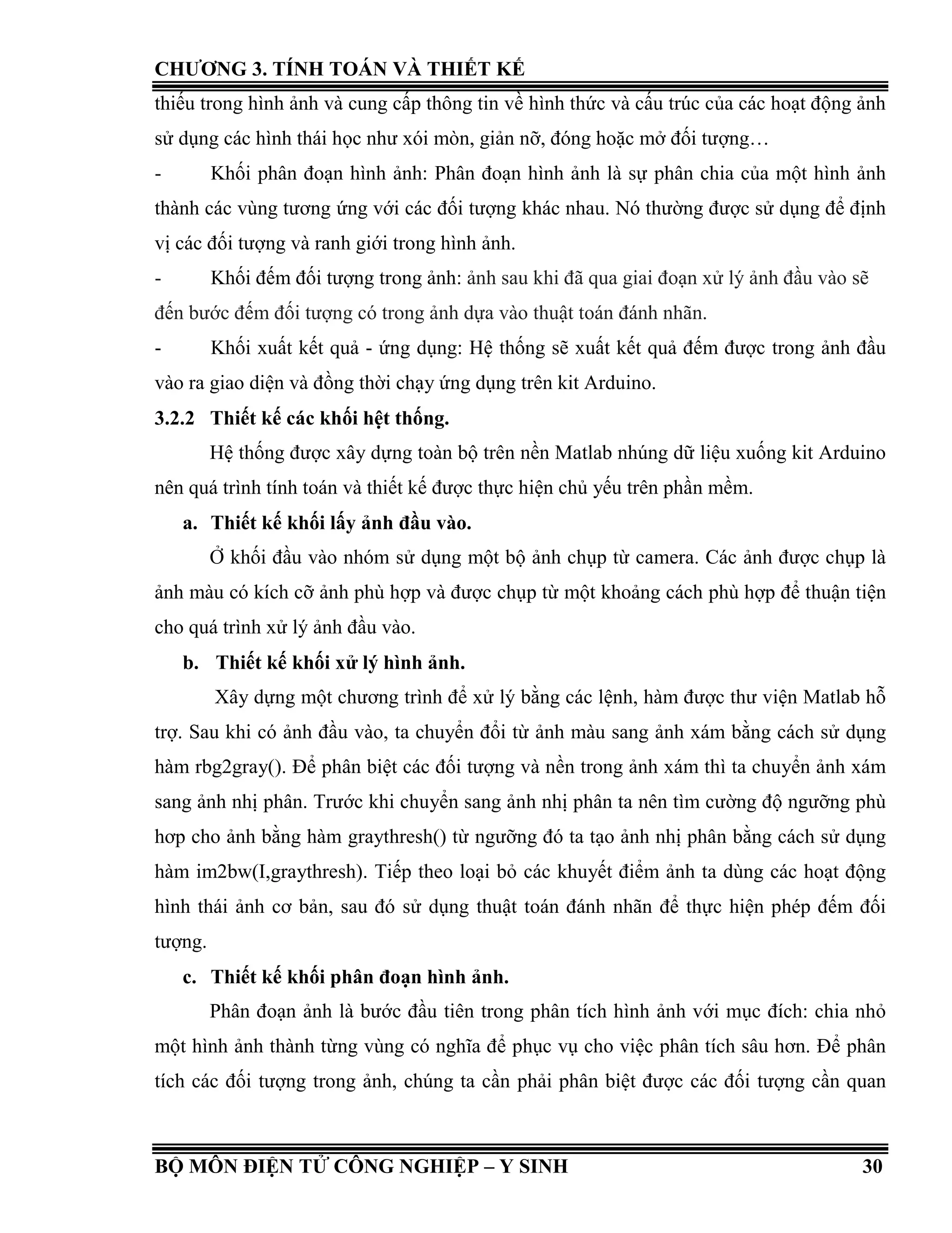 Đề tài: Xây dựng hệ thống đếm đối tượng trong ảnh, HAY, 9đ | PDF