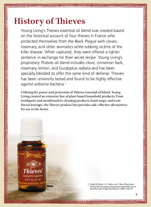 Benefits of using Thieves essential oil