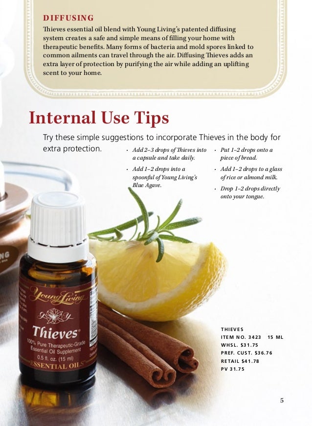 Benefits of using Thieves essential oil