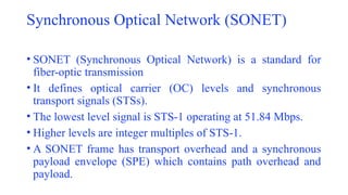 Synchronous Optical Networking as ring network | PPT