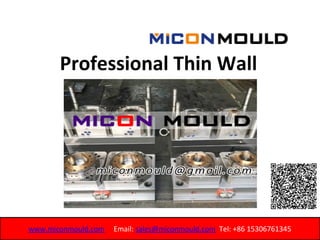 www.miconmould.com     Email: sales@miconmould.com  Tel: +86 15306761345
Professional Thin Wall
Mould Maker
 