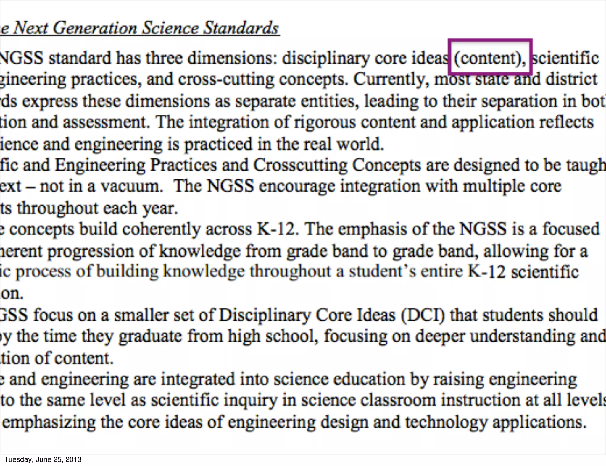 Tuesday, June 25, 2013
 