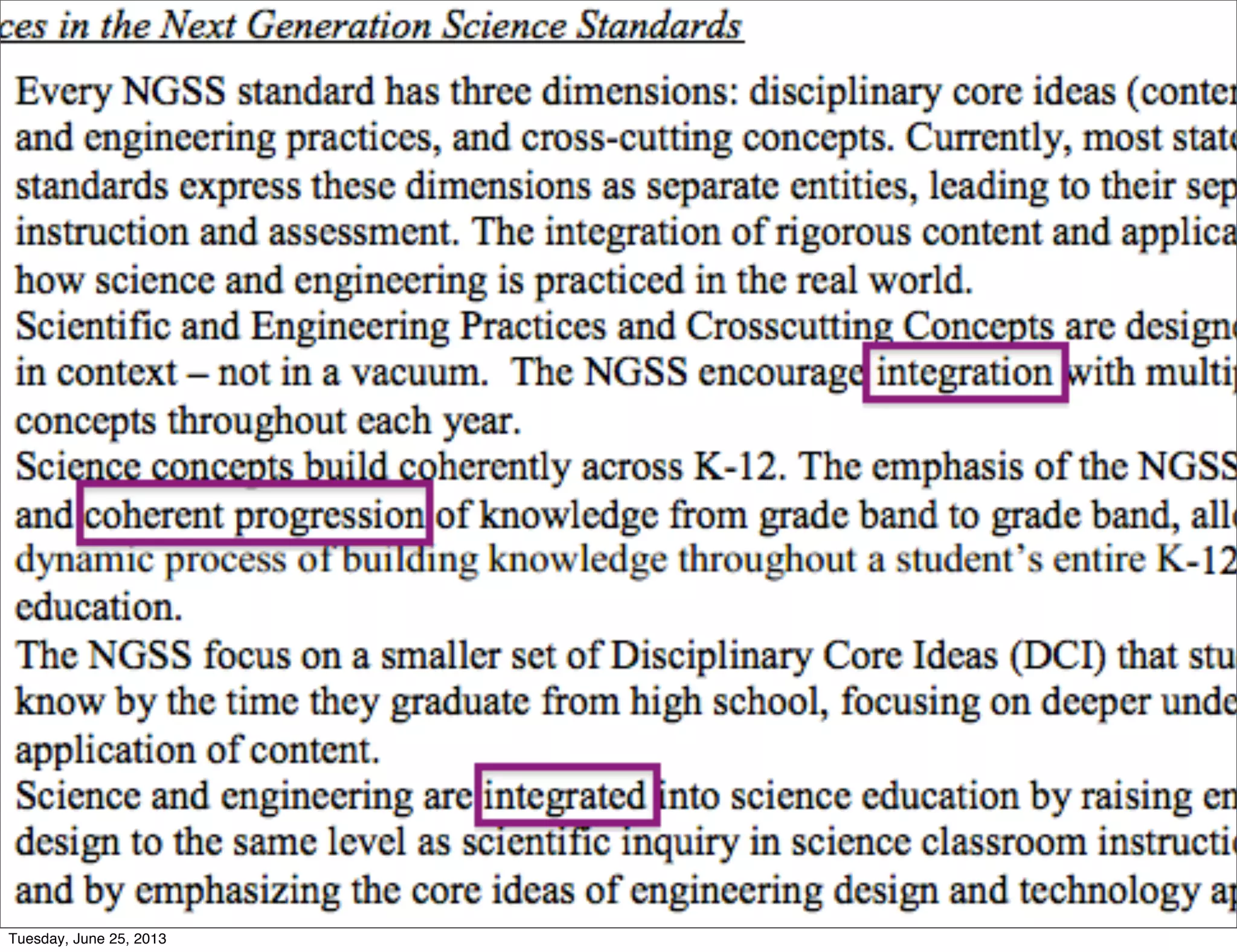 Tuesday, June 25, 2013
 