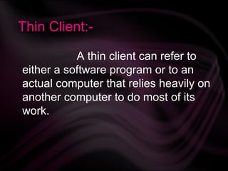 Thin client | PPT
