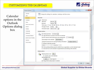 Calendar
options in the
Outlook
Options dialog
box

56

 