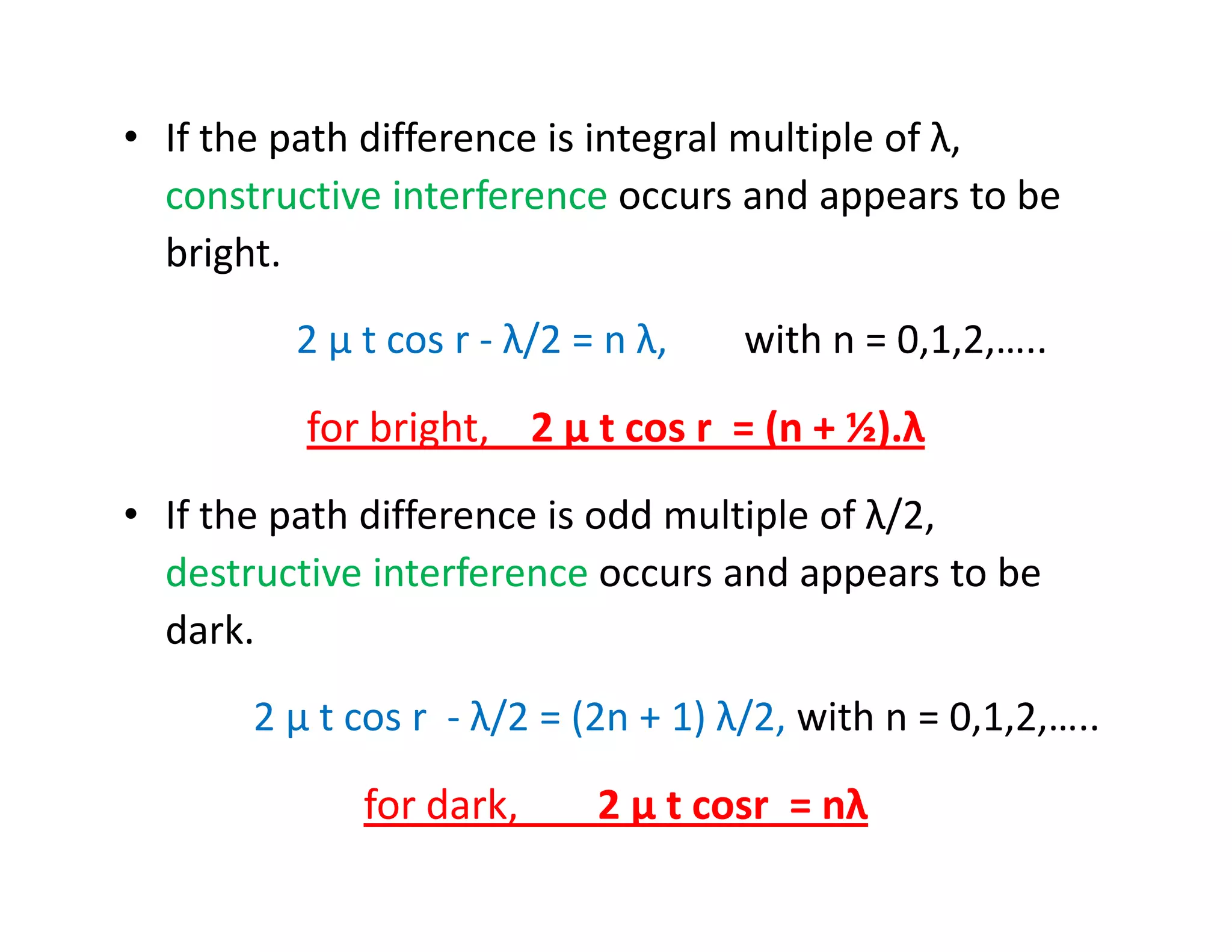 Thin film interference and newtons ring | PDF