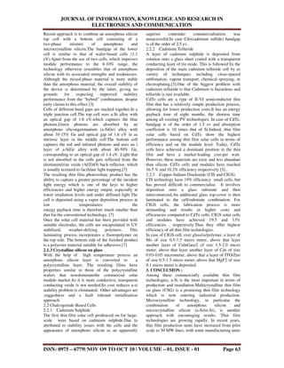 Thin film solar cells a review | PDF