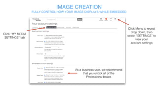 IMAGE CREATION
REMOVE THINGLINK BRANDING
1. Click “ThingLink”2. Select transparent icon or your custom branding
Click X to
remove touch
Click X to
remove share
Click X to
remove full screen
 