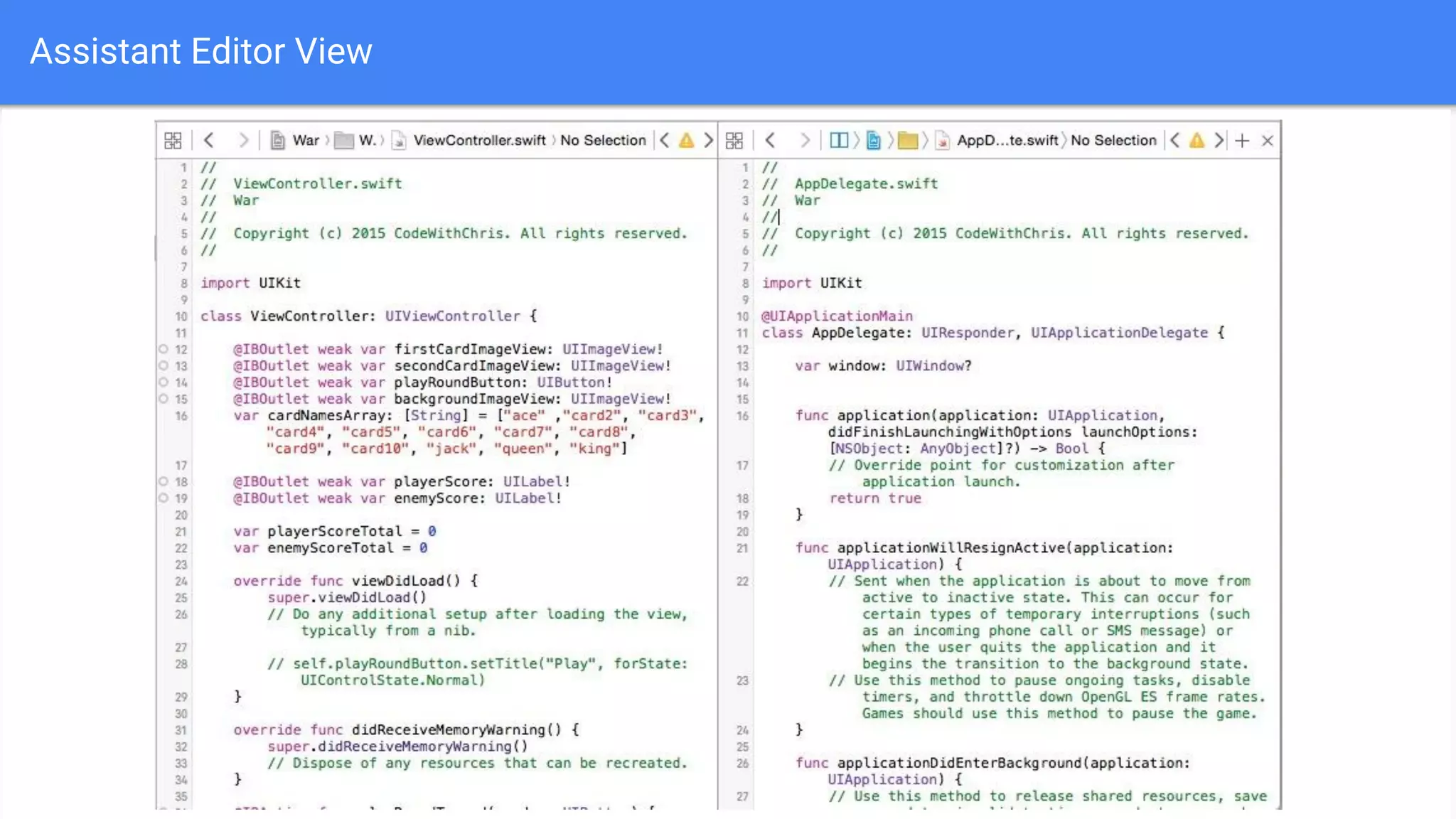 Assistant Editor View
 