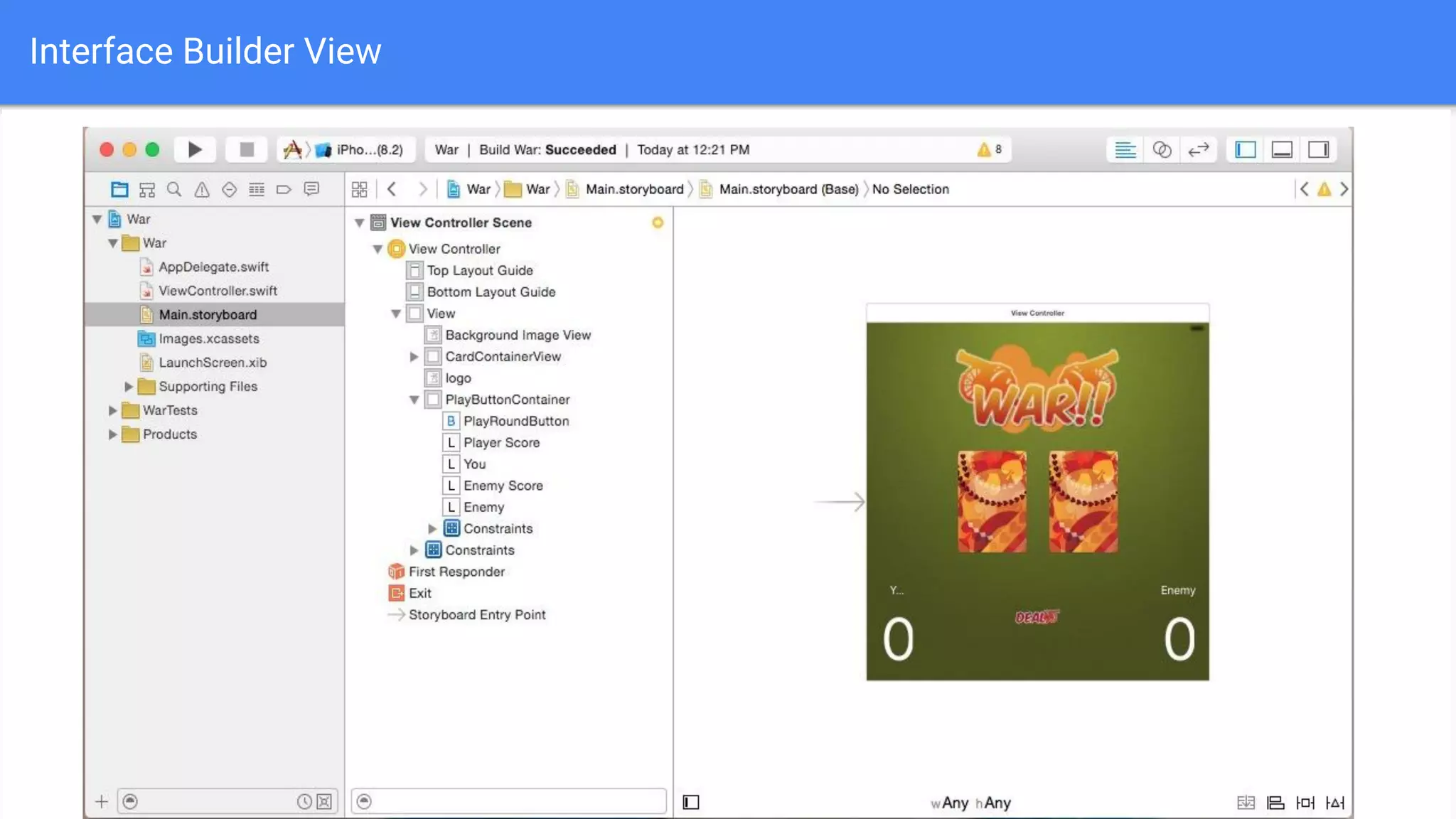 Interface Builder View
 
