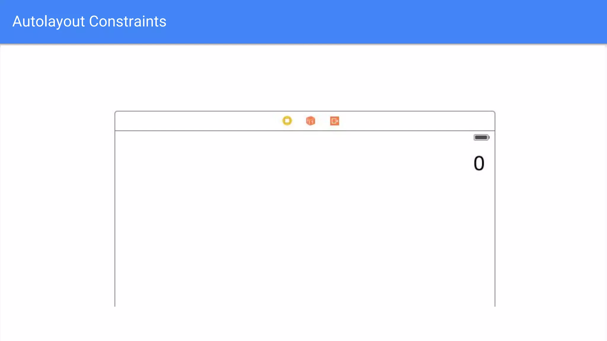 Autolayout Constraints
 