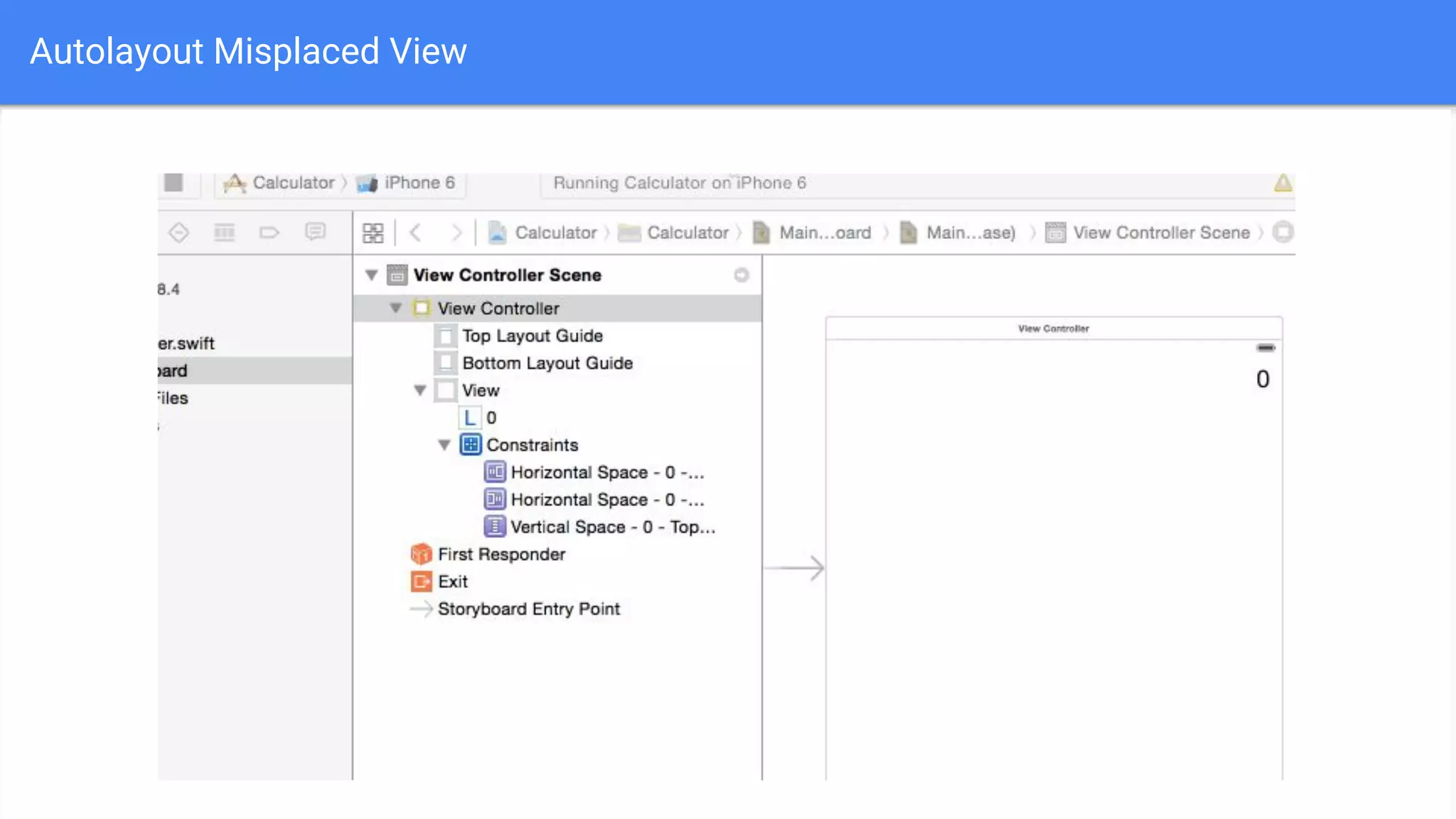 Autolayout Misplaced View
 