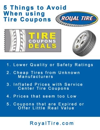 Tire Coupons and What Things you should not Use them for